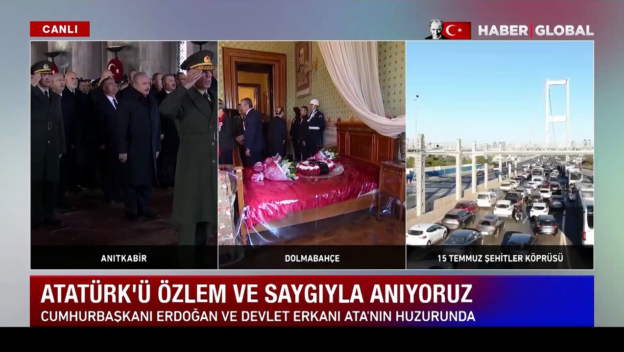 Atatürk'ü özlem ve saygıyla anıyoruz