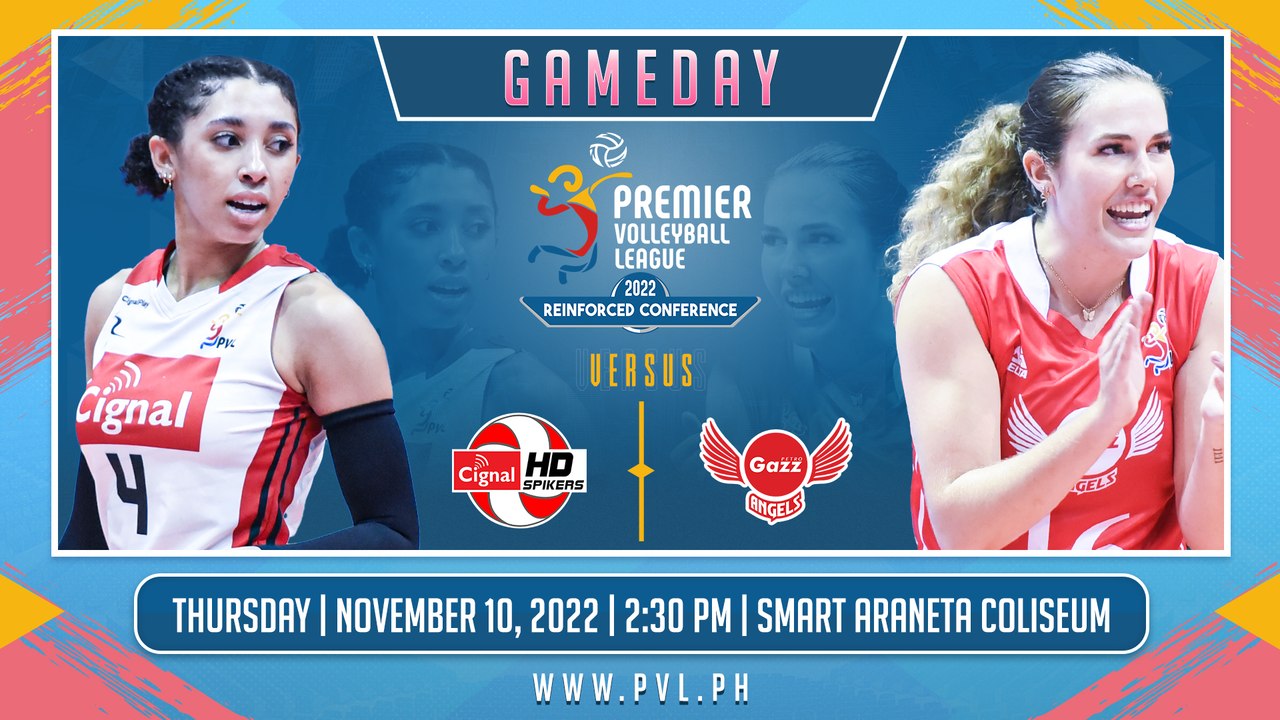 GAME 1 NOVEMBER 10, 2022 | CIGNAL HD SPIKERS vs PETRO GAZZ ANGELS | 2022 PVL REINFORCED CONFERENCE
