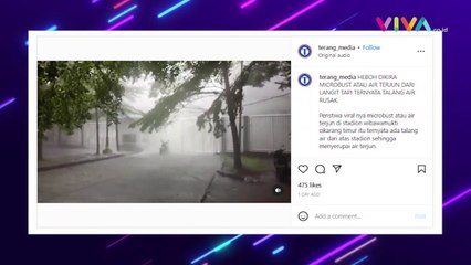 Rekaman Bom Hujan dari Langit Bekasi, Bukan Microburst