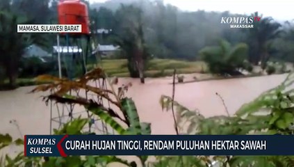 Sungai Meluap Terjang Puskesmas dan Persawahan