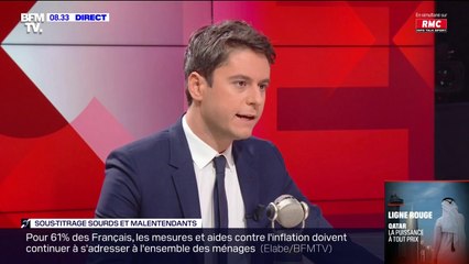 Gabriel Attal: "Le mot d'ordre de la grève à la RATP c'était 'zéro métro, zéro RER", c'est aussi zéro empathie pour tous les Français"