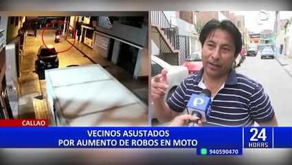 Callao: hombre se salva de delincuente en moto tras correr y esconderse en una casa
