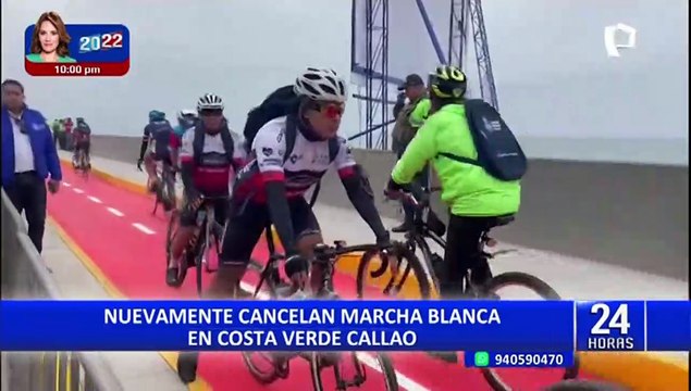 Nuevamente cancelan marcha blanca en Costa Verde Callao