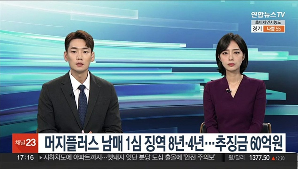 머지플러스 남매 1심 징역 8년·4년…추징금 60억원