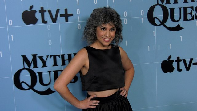 Ashly Burch attends Apple TV+'s Mythic Quest season 3 premiere in Los Angeles