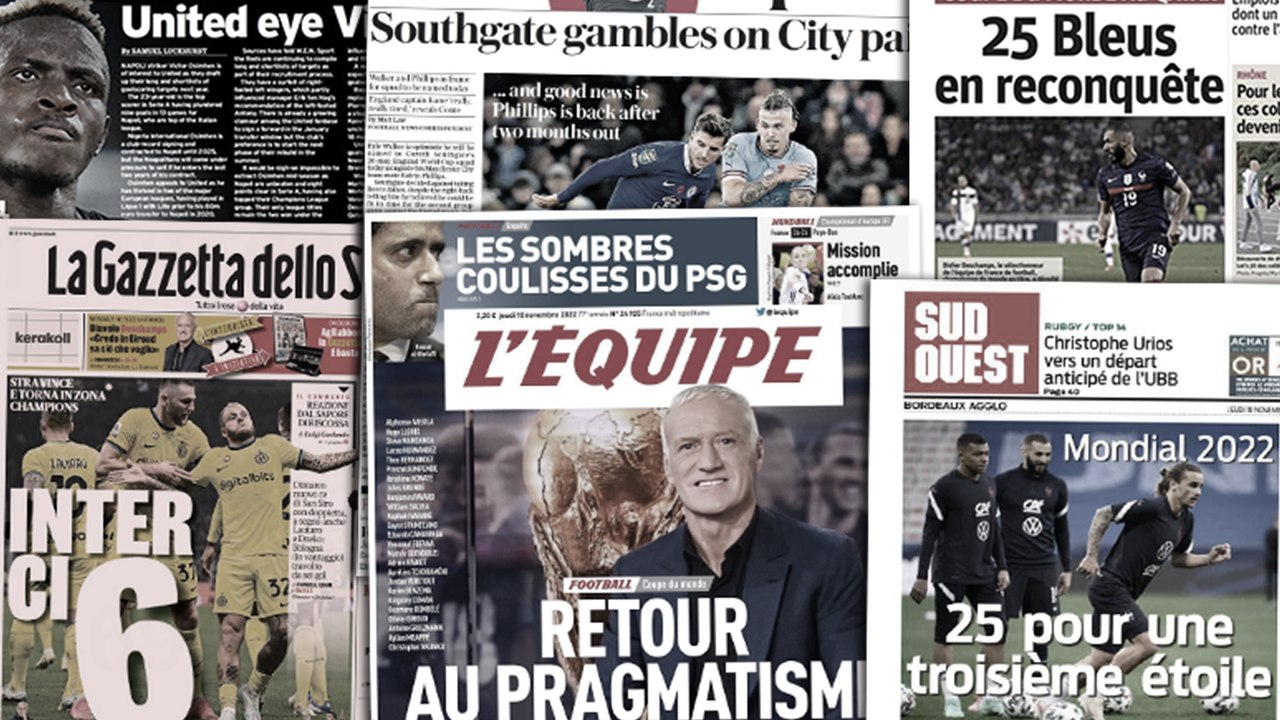 La France s'interroge sur la liste de Deschamps, Gareth Southgate réserve quelques surprises