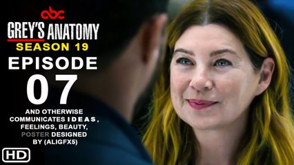 Grey's Anatomy Season 19 Episode 7 Promo (HD) | Release Date, Spoilers, Ending, Ellen Pompeo