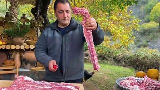 Divine Taste of Lamb Meat in Tandoor! Traditional Dish Of Azerbaijan