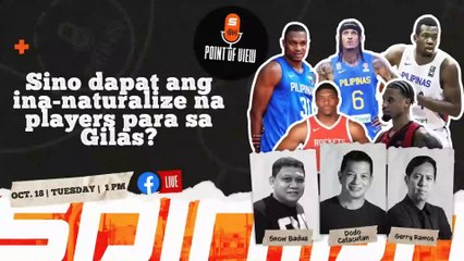 Sino dapat ang ina-naturalize na players para sa Gilas?
