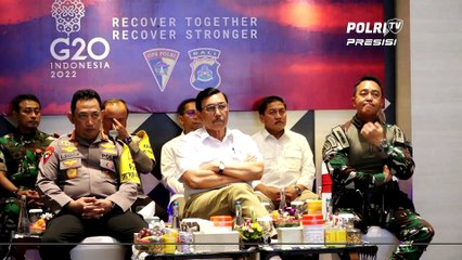 Menko Marves Tinjau Tactical Floor Game Digital Polri Di Command Center