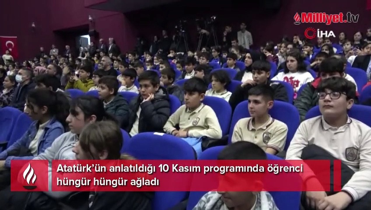 Atatürk’ün anlatıldığı programda hüngür hüngür ağladı