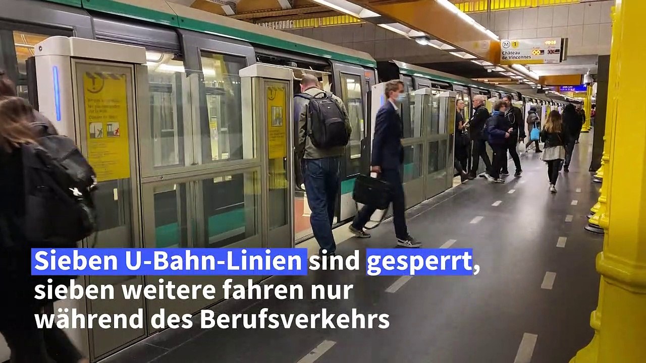 Streik in Pariser Metro: Jeder zweite Zug fällt aus