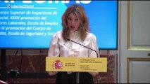 Yolanda Díaz anuncia la incorporación de más de 600 efectivos a la Inspección de Trabajo