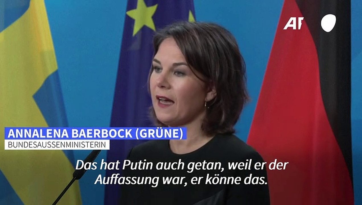 Baerbock: Putin hat uns enger zusammengeschweißt