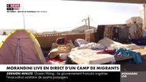 Spéciale Morandini Live - Accrochage dans le camp de migrants de La Chapelle entre Gérald Briant du PCF et la journaliste Juliette Briens à propos de ce qu'il faut faire avec ces réfugiés: 