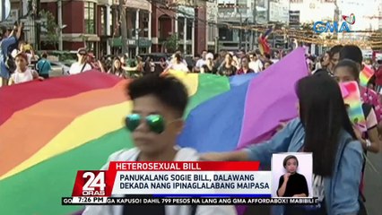Panukalang batas para proteksyunan daw ang mga karapatan ng mga heterosexual, inihain sa Kamara | 24 Oras