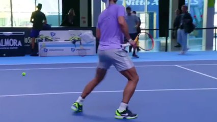 Nadal se hace TT por su forma de acabar el entrenamiento