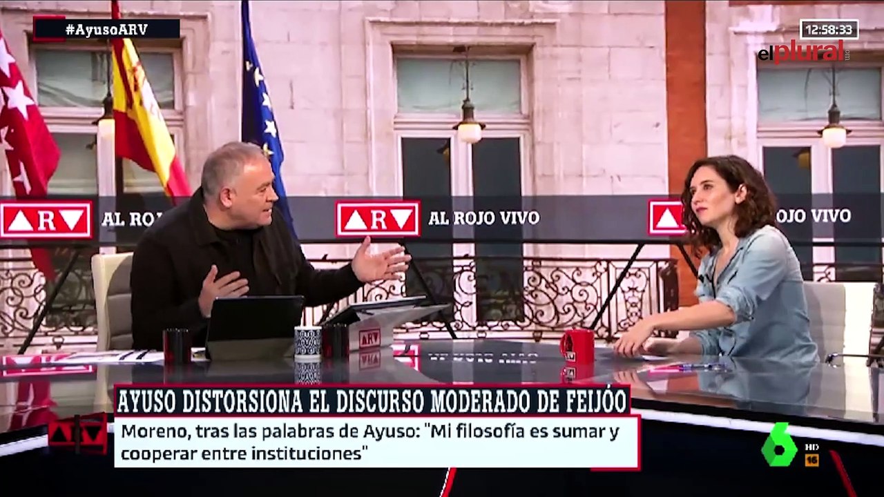 Ayuso insiste en que el trato de Sánchez a la oposición "es muy parecido" al de Nicaragua "si no, el mismo"
