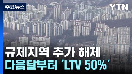 서울·경기 4곳 외 규제지역 모두 해제...LTV 50% 일원화 / YTN