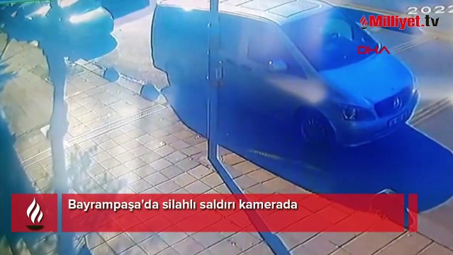 Bayrampaşa'da silahlı saldırı kamerada