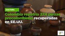Colombia repatria 274 piezas precolombinas recuperadas en EE.UU.