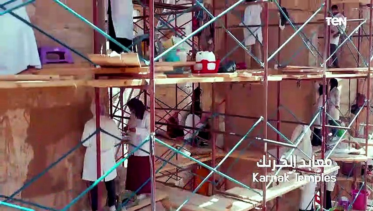 بأحدث الأنظمة العالمية.. شاهد أعمال ترميم معبد الأقصر ومعابد الكرنك