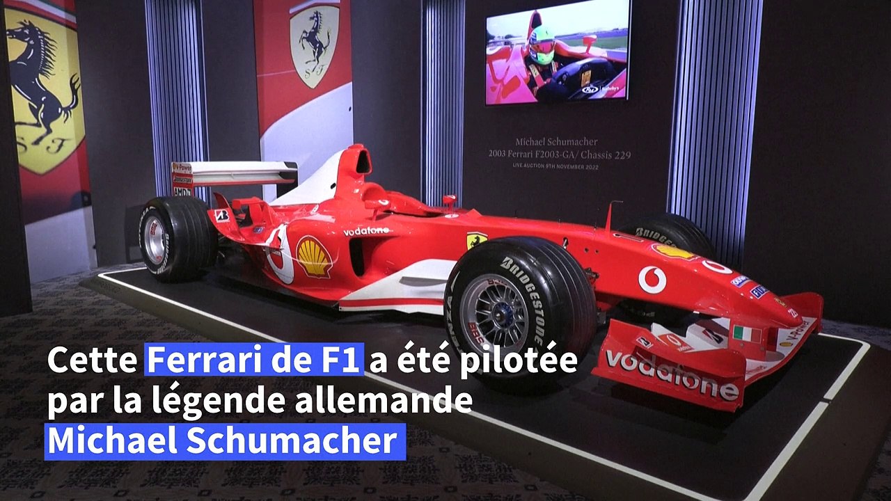 Une Ferrari de F1 de Schumacher vendue pour un montant record