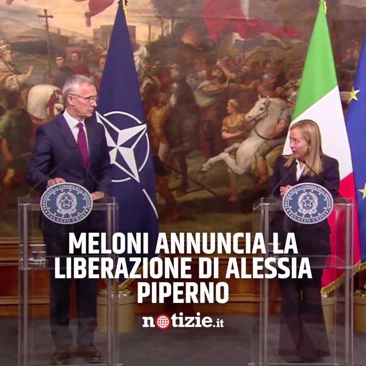 Meloni interrompe la conferenza stampa e annuncia la liberazione di Alessia Piperno