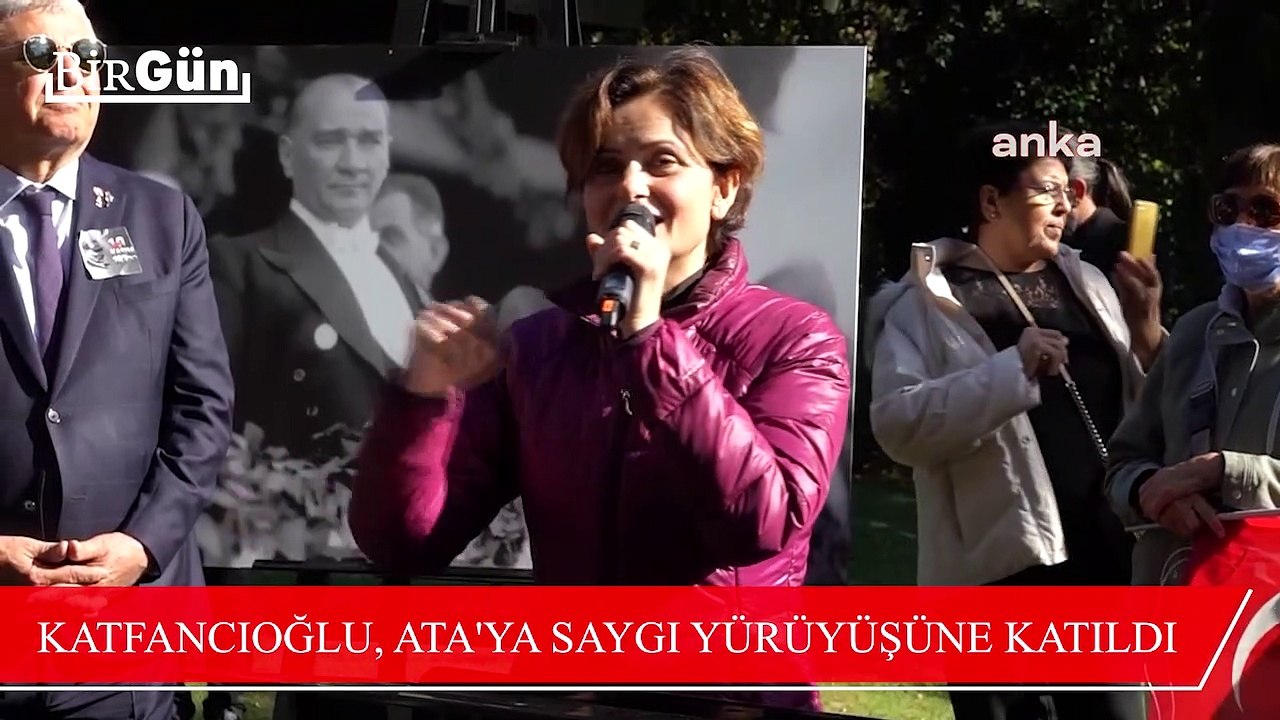 Ata'ya saygı yürüyüşüne katılan Kaftancıoğlu'ndan alkış alan konuşma! "İsmini dudağına öylesine yerleştirmek zorunda olanlara inat..."