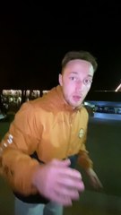 Man Scares Bear off Trash