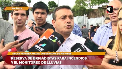 Reserva de brigadistas para incendios y el monitoreo de lluvias