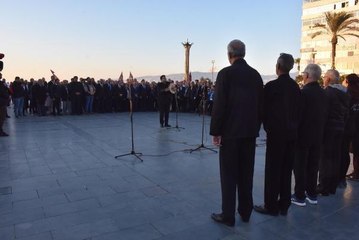 'ATA'YA SAYGI YÜRÜYÜŞÜ'NDE 350 METRELİK POSTER TAŞIDILAR