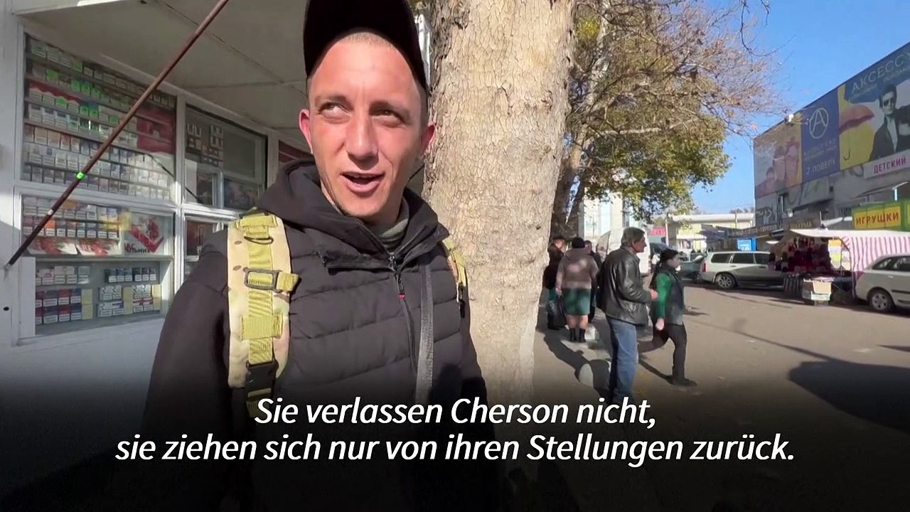 Das sagen Ukrainer zu Russlands angekündigtem Rückzug aus Cherson