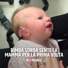 La piccola Riley sente la voce della mamma per la prima volta: il tenerissimo video