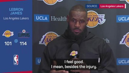 LeBron limps off court during another loss - 'The body will let me know'