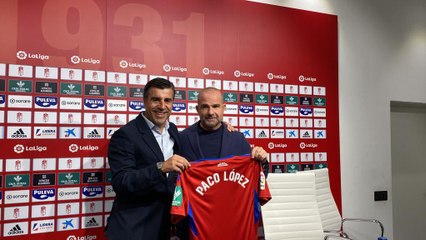Presentación de Paco López como nuevo técnico del Granada