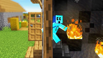 Minecraft but Structures are Portals