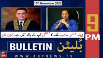 ARY News Bulletin | 9 PM | 10th November 2022