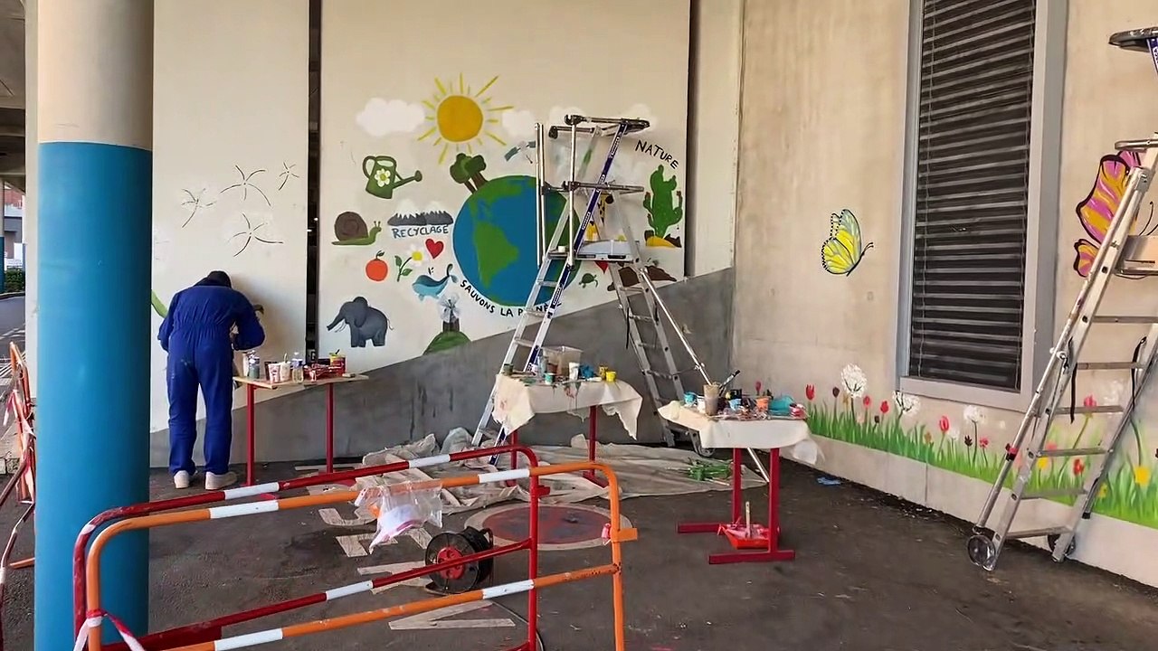 Des fresques dédiées à la nature pour "égayer" l'arrivée à l'hôpital des enfants de Reims