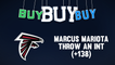 Take Marcus Mariota To Throw An Interception (+138) Thursday Vs. Panthers