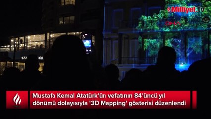 Çanakkale'de 10 Kasım'a özel '3D Mapping' gösterisi
