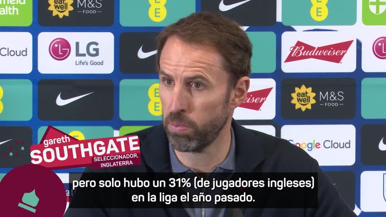 Southgate y el 'efecto Premier': "Solo hay un 31% de ingleses"