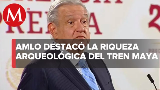 Hallazgos arqueológicos del Tren Maya se informarán semanalmente: AMLO