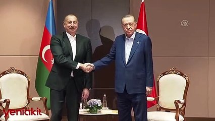 Cumhurbaşkanı Erdoğan Aliyev ile bir araya geldi