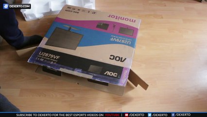 AOC U2879VF 4K 28inch Monitor Unboxing & First Impressions