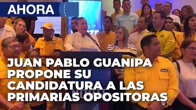 Juan Pablo Guanipa propone su candidatura a primarias opositoras - 10Nov @VPItv