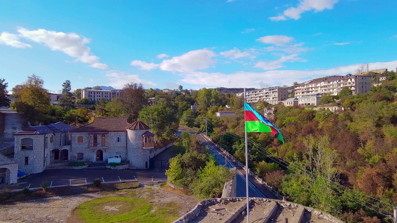 2 Lambs on a Unique Spit in the City of Shusha! Azerbaijani pilaf in the mountains