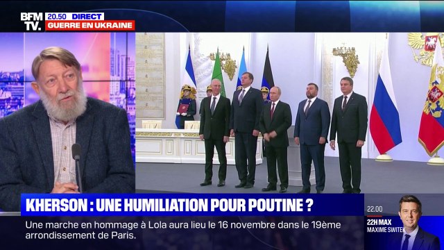 La situation de Poutine est comme celle d'un 40 tonnes qui fonce dans une impasse : un historien analyse le retrait russe de Kherson