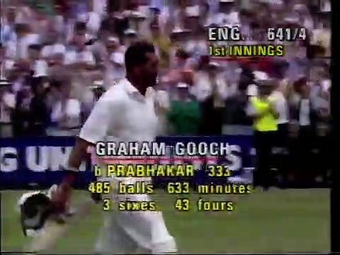 1990 England v India 1st Test Jul 26th to 31st at Lords - Graham Gooch 333