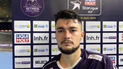 Interview maritima: Lucas Vanègue après la défaite d'Istres Provence Handball contre Chartres